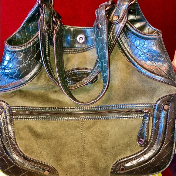 Vintage Nine West Swedette Bag - Picture 13 of 15